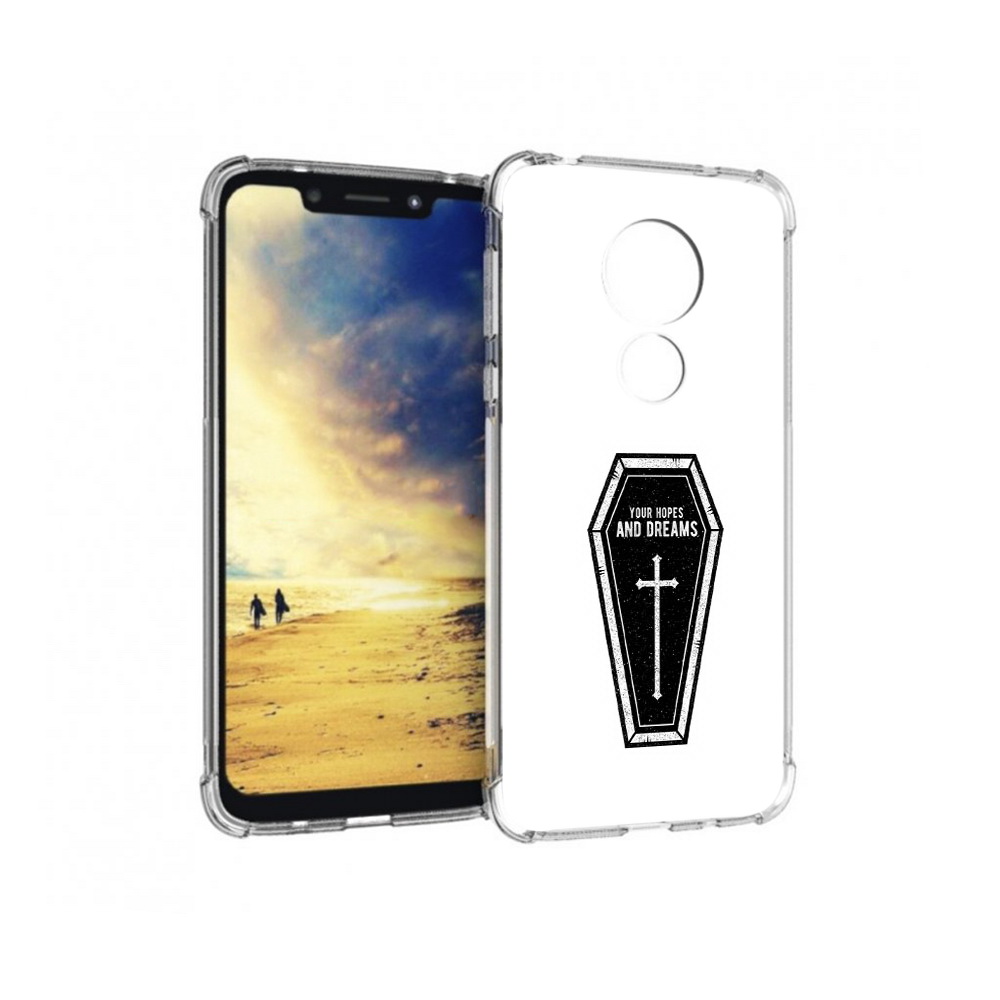 

Чехол MyPads Tocco для Motorola G7 Power гроб с мечтами (PT227059.362.299), Прозрачный, Tocco
