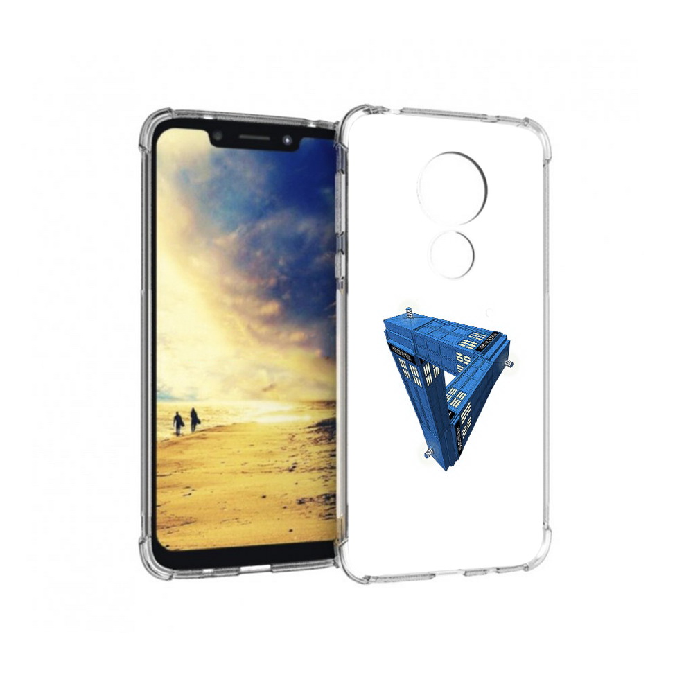 

Чехол MyPads Tocco для Motorola G7 Power головолока абстракция (PT227059.362.291), Прозрачный, Tocco