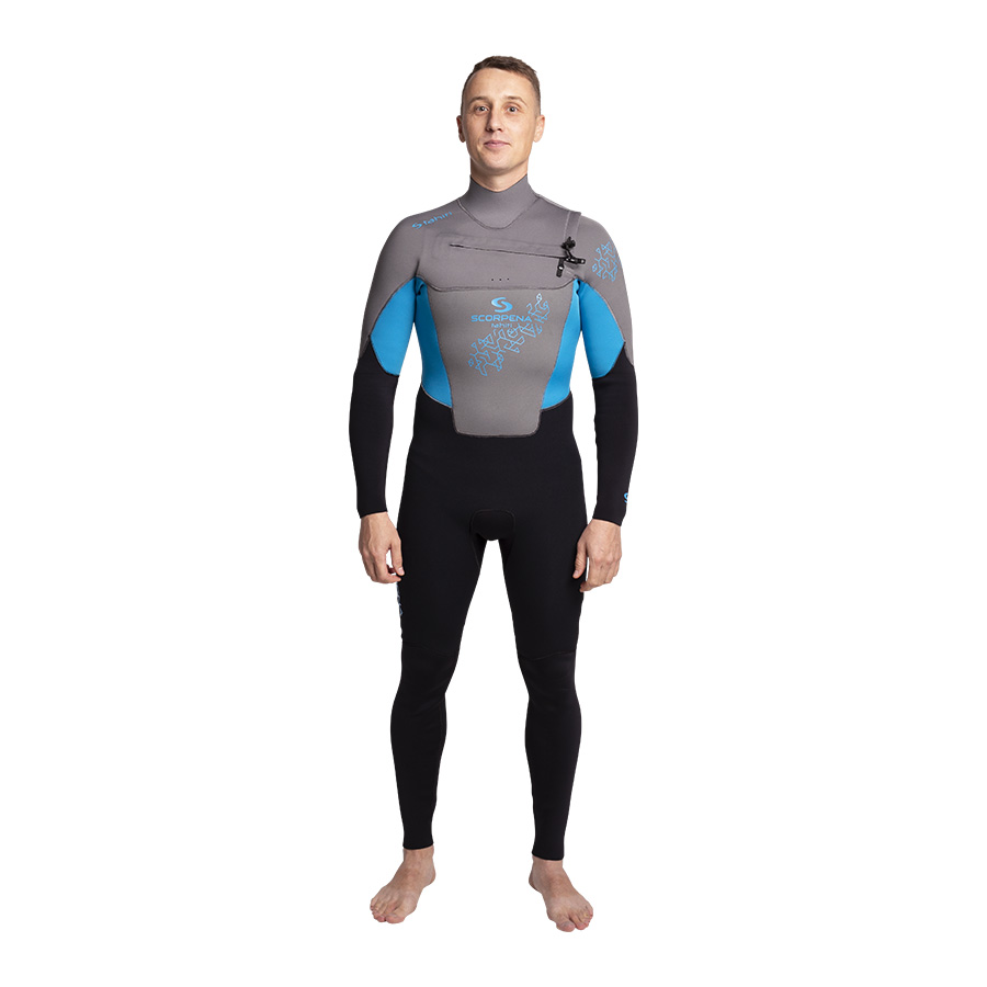 

Гидрокостюм Scorpena Tahiti - 4/3 мм, XXXL, Серый, Tahiti 4/3