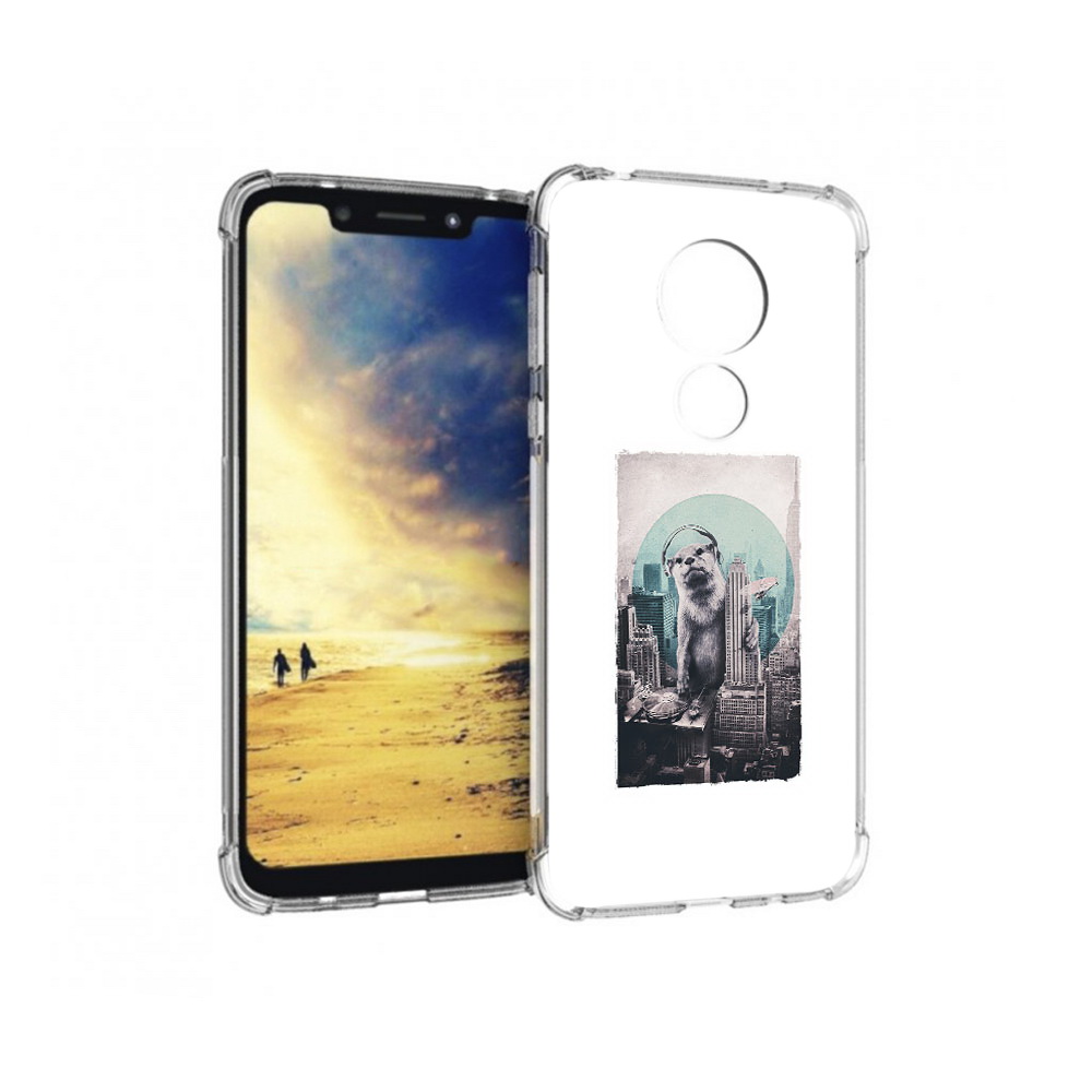 

Чехол MyPads Tocco для Motorola G7 Power выдра в городе (PT227059.362.283), Прозрачный, Tocco