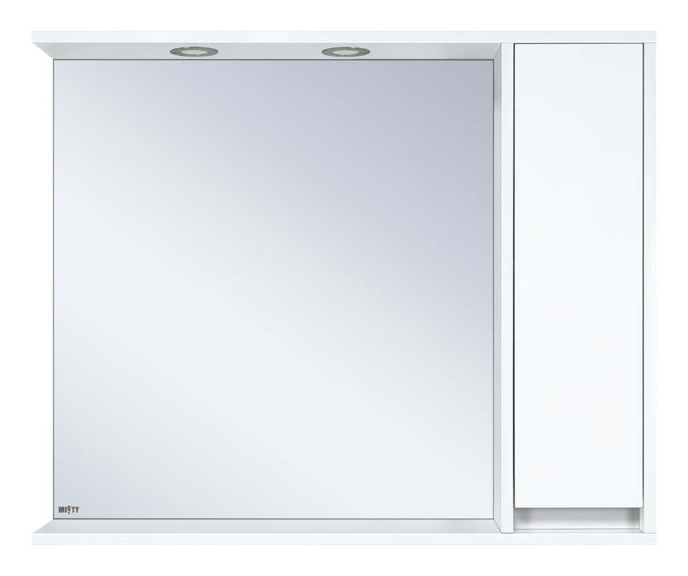 фото Зеркало-шкаф для ванной misty алиса 100 правый