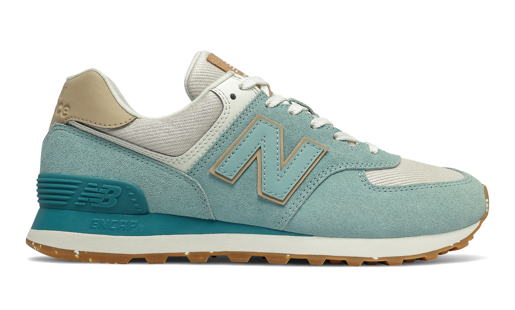 фото Кроссовки женские new balance 574 зеленые 9 us