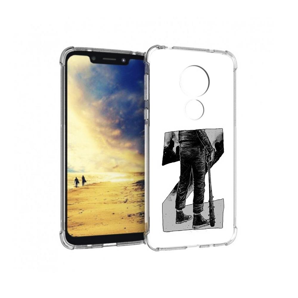 

Чехол MyPads Tocco для Motorola G7 Power воин черно белый (PT227059.362.265), Tocco