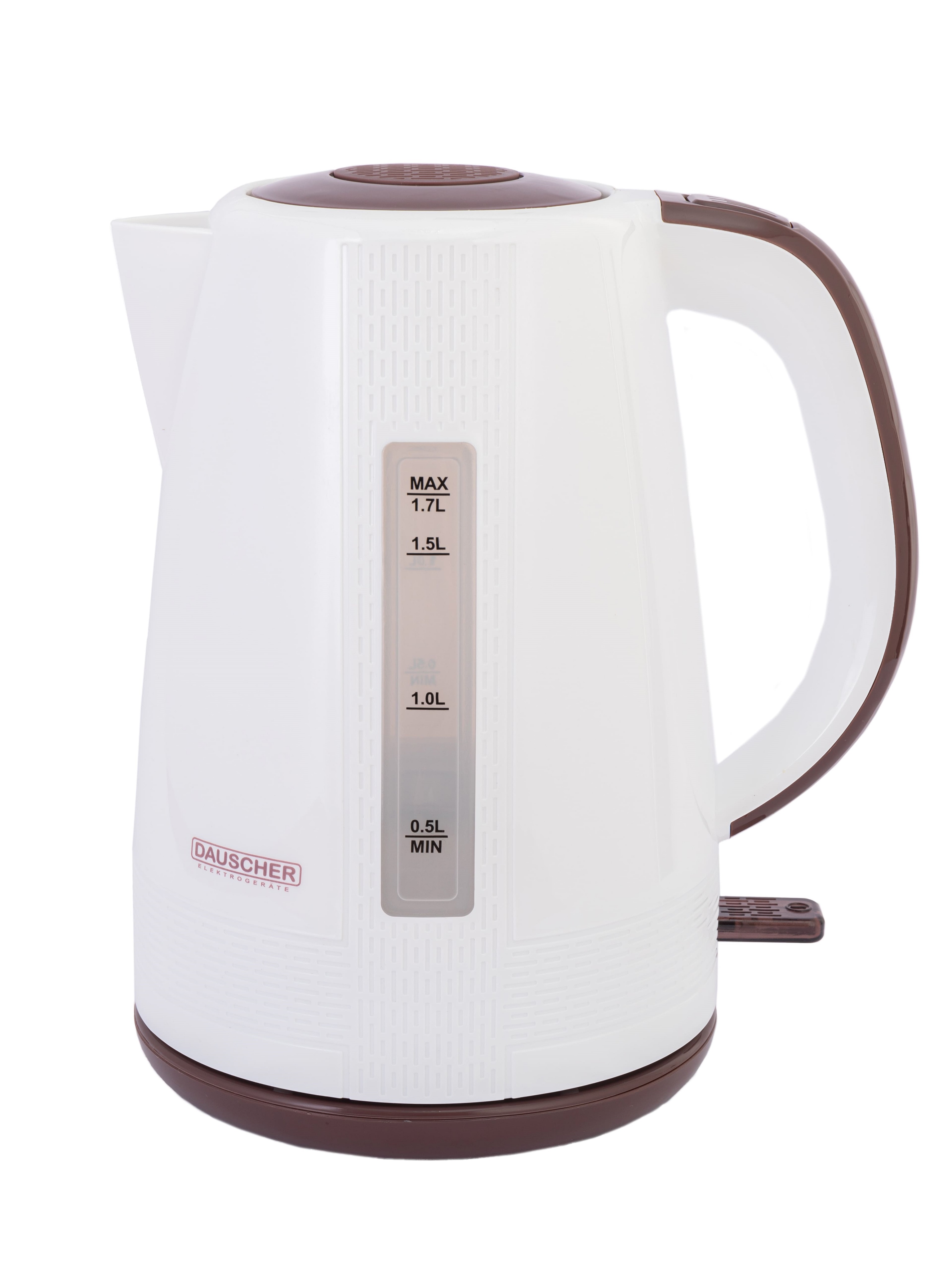 

Чайник электрический DAUSCHER DKT-1755W 1.7 л белый, коричневый, DKT-1755W