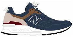 фото Кроссовки мужские new balance 997 синие 7 us