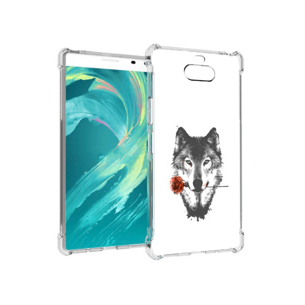 

Чехол MyPads Tocco для Sony 8 волк с розой (PT140835.236.270), Прозрачный, Tocco