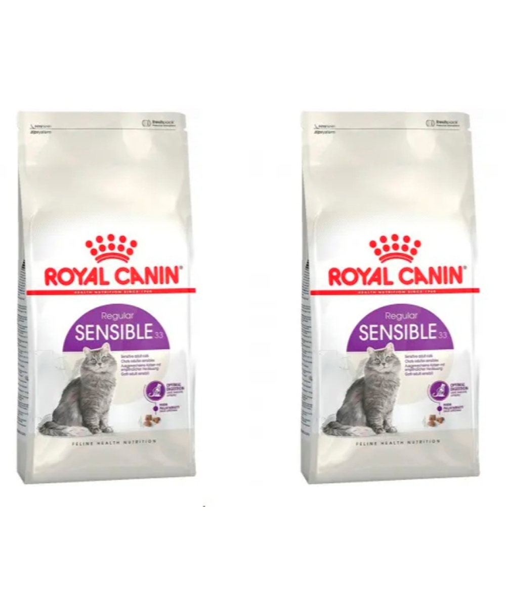 Сухой корм для кошек Royal Canin чувствительной пищеварительной системой, 2 шт по 200 г