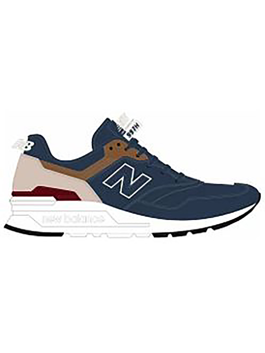 фото Кроссовки мужские new balance 997 синие 8 us