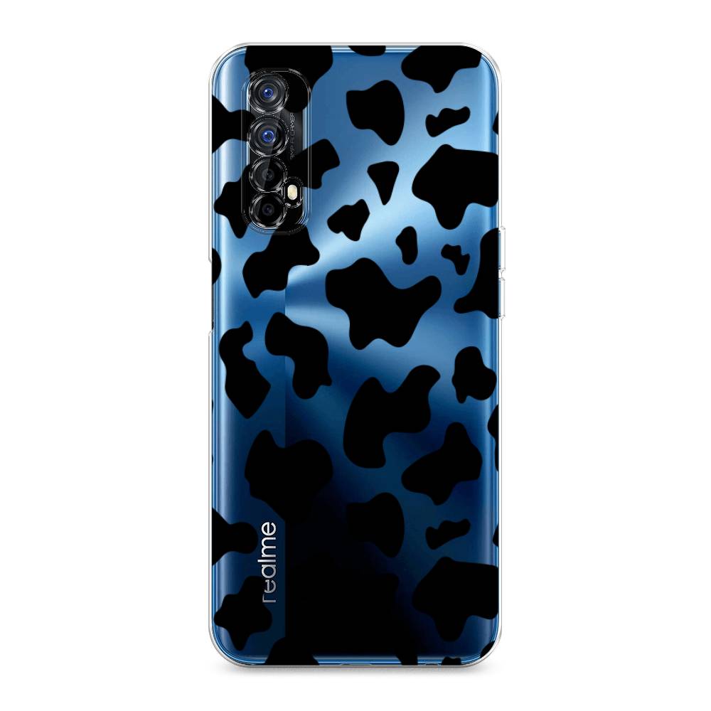 

Чехол Awog на Realme 7 "Пятна коровы черные", Разноцветный, 254150-2
