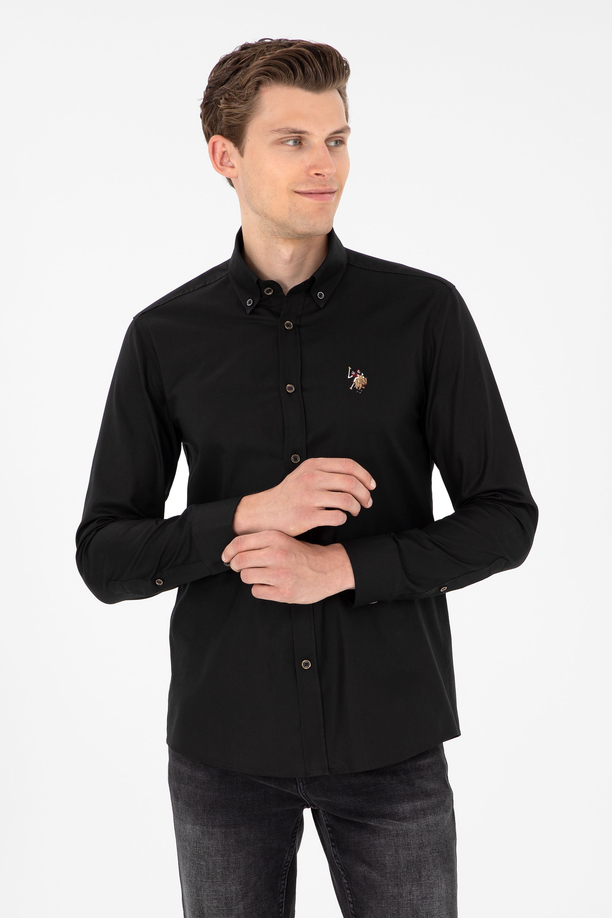 

Рубашка мужская U.S. POLO Assn. G081SZ0040CEDCOLOR024K черная XL, Черный, G081SZ0040CEDCOLOR024K