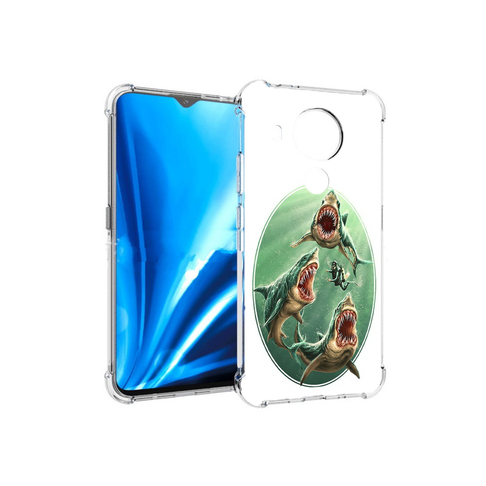 

Чехол MyPads Tocco для Nokia 5.4 синяя бездна (PT156621.100.600), Прозрачный, Tocco