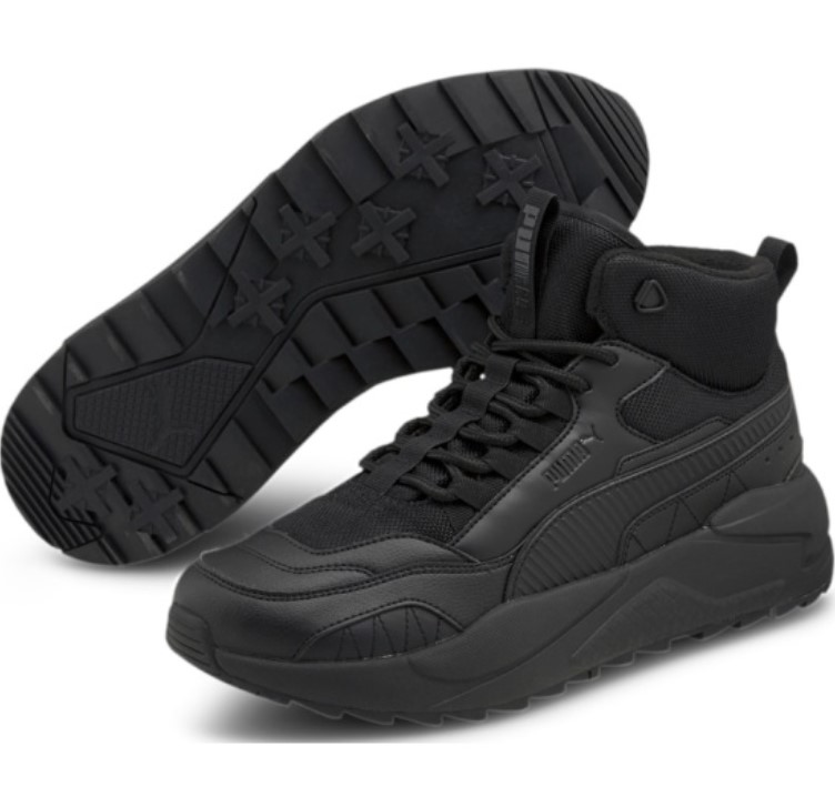 фото Кроссовки мужские puma x-ray 2 square mid l wtr черные 10.5 uk