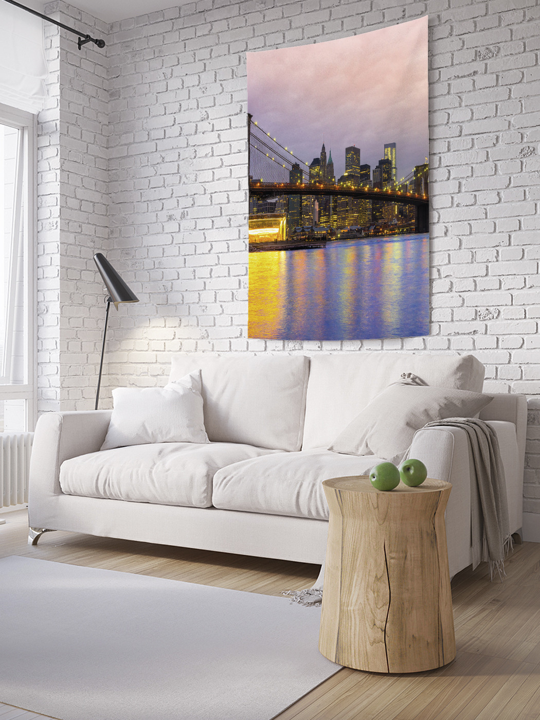 

Вертикальное фотопанно на стену JoyArty Мост над Гудзоном 150x200 см, Мост над Гудзоном
