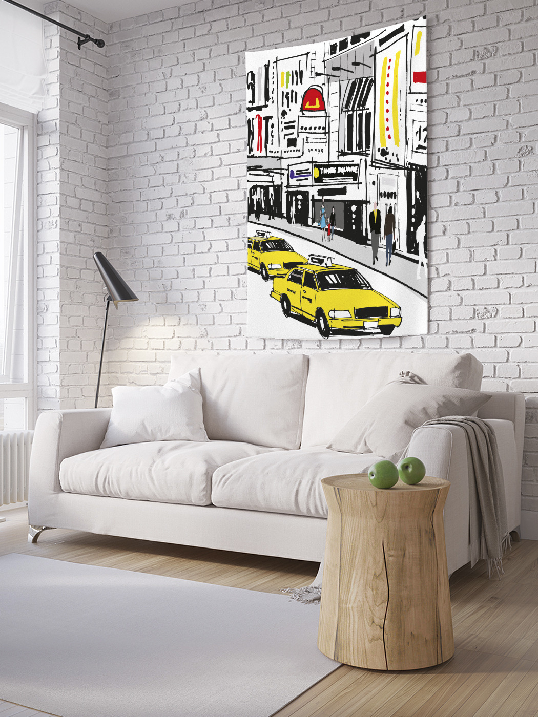 

Вертикальное фотопанно на стену JoyArty Такси в городе 150x200 см, Такси в городе