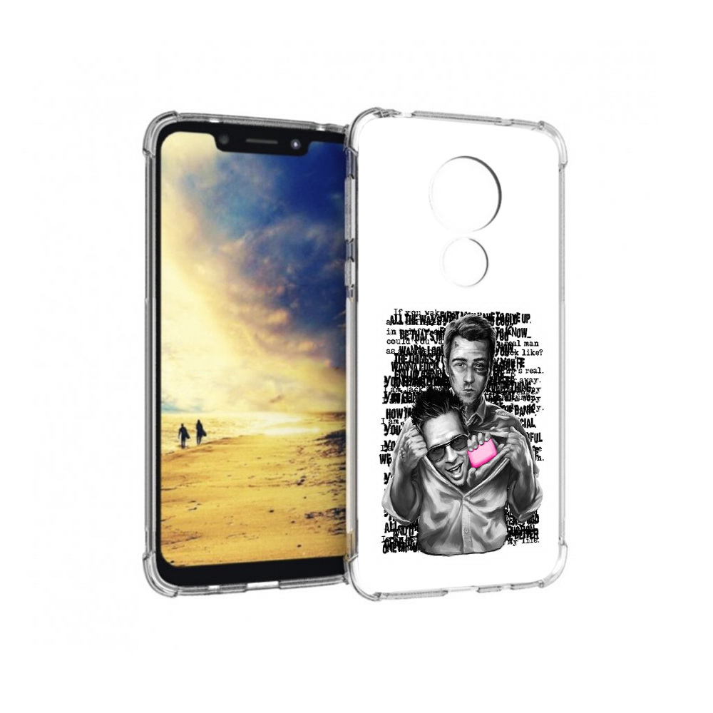 

Чехол MyPads Tocco для Motorola G7 Power бойцовский клуб (PT227059.362.242), Прозрачный, Tocco