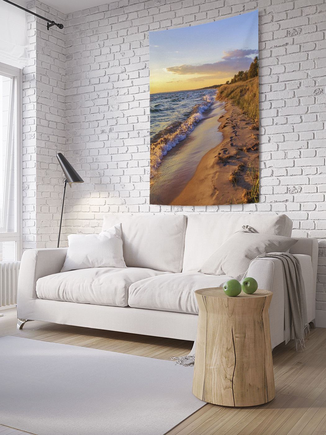 

Вертикальное фотопанно на стену JoyArty Прибрежные волны 150x200 см, Прибрежные волны