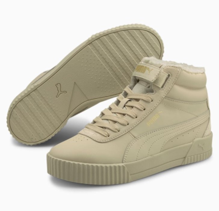 

Кеды женские PUMA Carina Mid Wtr Fur бежевые 6.5 UK, Carina Mid Wtr Fur