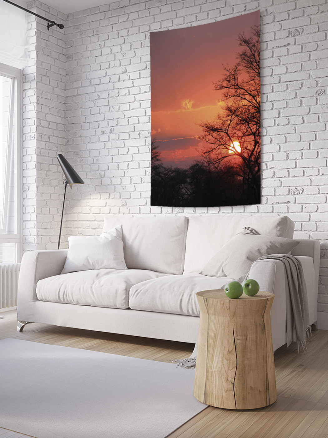 

Вертикальное фотопанно на стену JoyArty Закат среди деревьев 150x200 см, Закат среди деревьев
