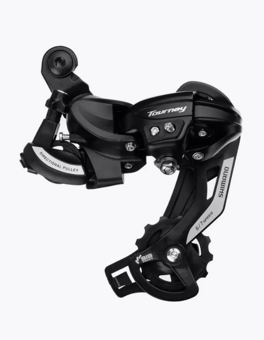 

Переключатель задний Shimano TY500 6-7 скоростей, Черный, ERDTY500D