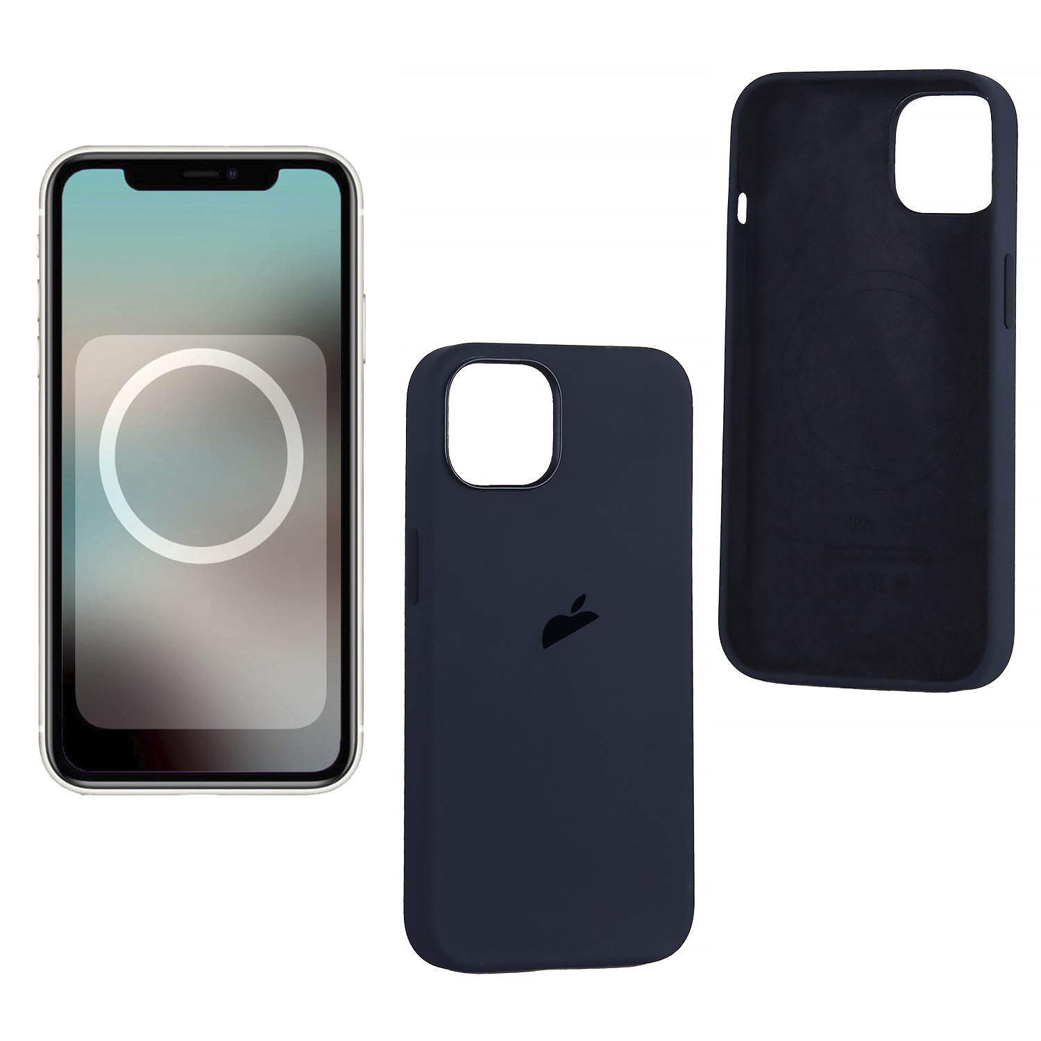 

Чехол iPhone 13 Silicon Case Midnight (MagSafe) c Logo, синий (IS792757), Чехол iPhone 13 Silicon Case Midnight (MagSafe) c LOGO, синий (IS792757)