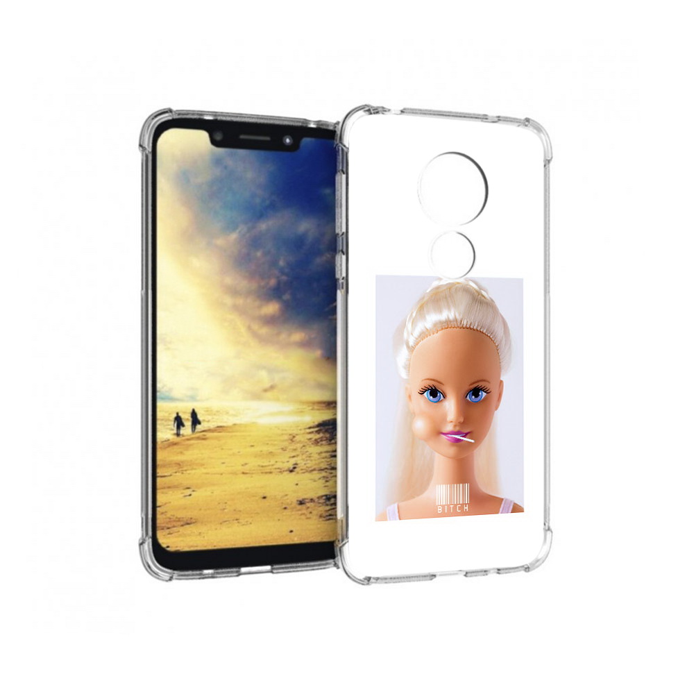 

Чехол MyPads Tocco для Motorola G7 Power барби (PT227059.362.226), Прозрачный, Tocco