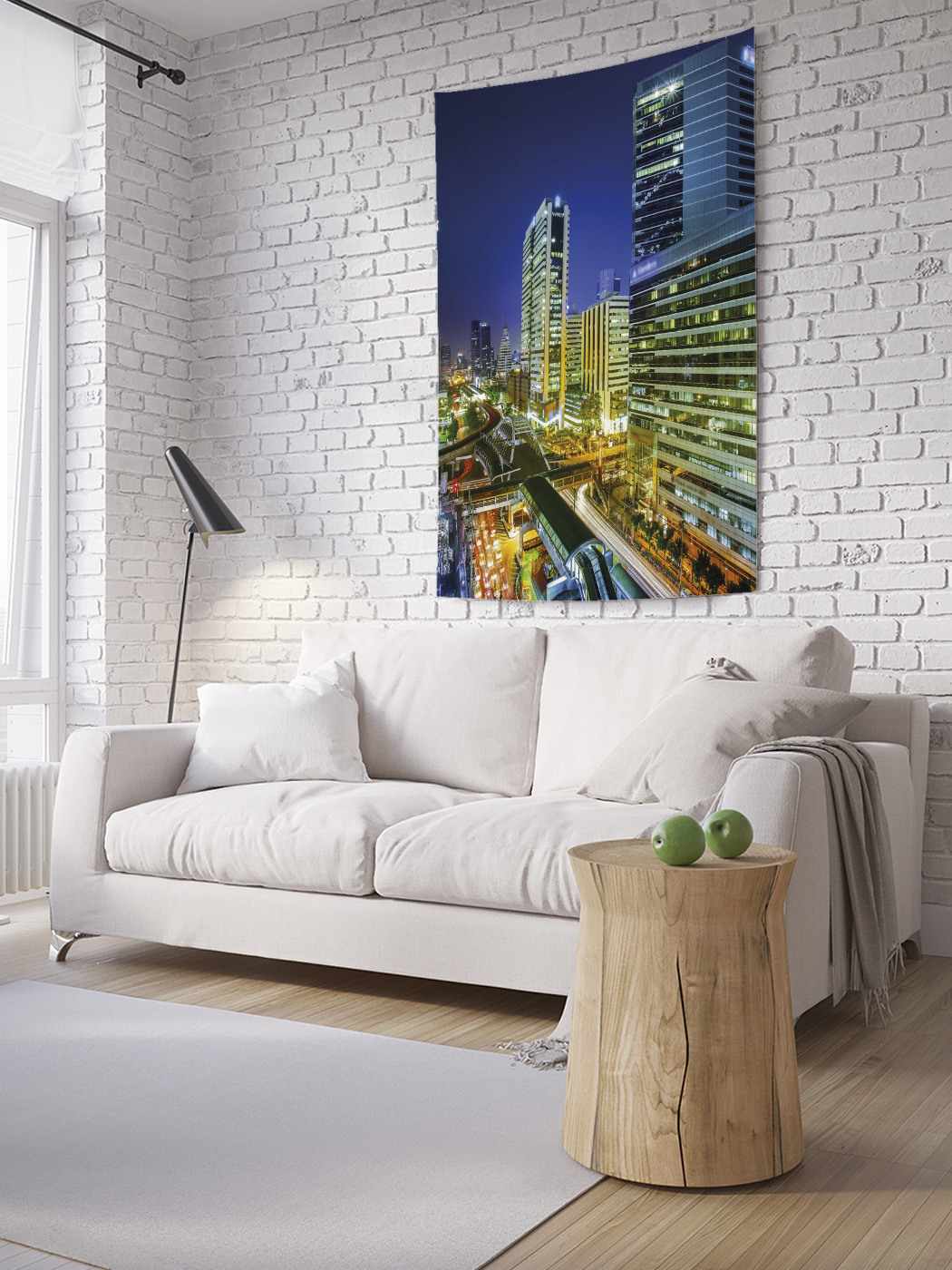 

Вертикальное фотопанно на стену JoyArty Яркие огни Манхеттена 150x200 см, Яркие огни Манхеттена