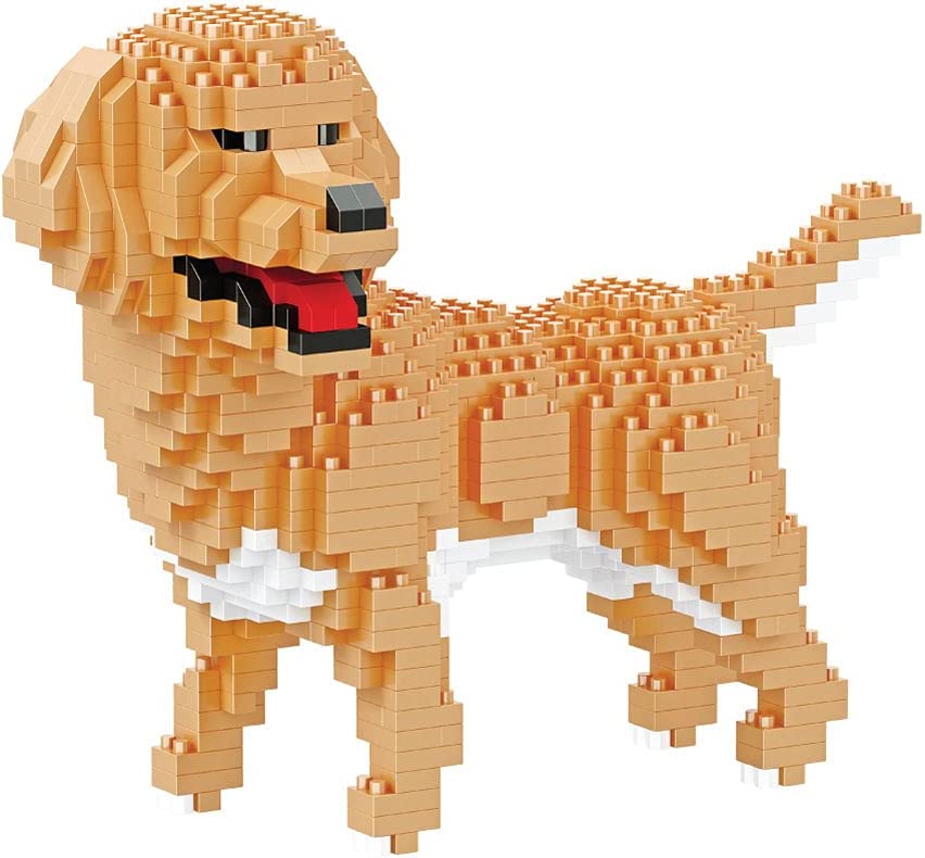 Конструктор Balody 3D из миниблоков Собака Золотистый ретривер, 824 элементов BA18243 конструктор balody 3d из миниблоков собака шнауцер 2100 элементов ba16049