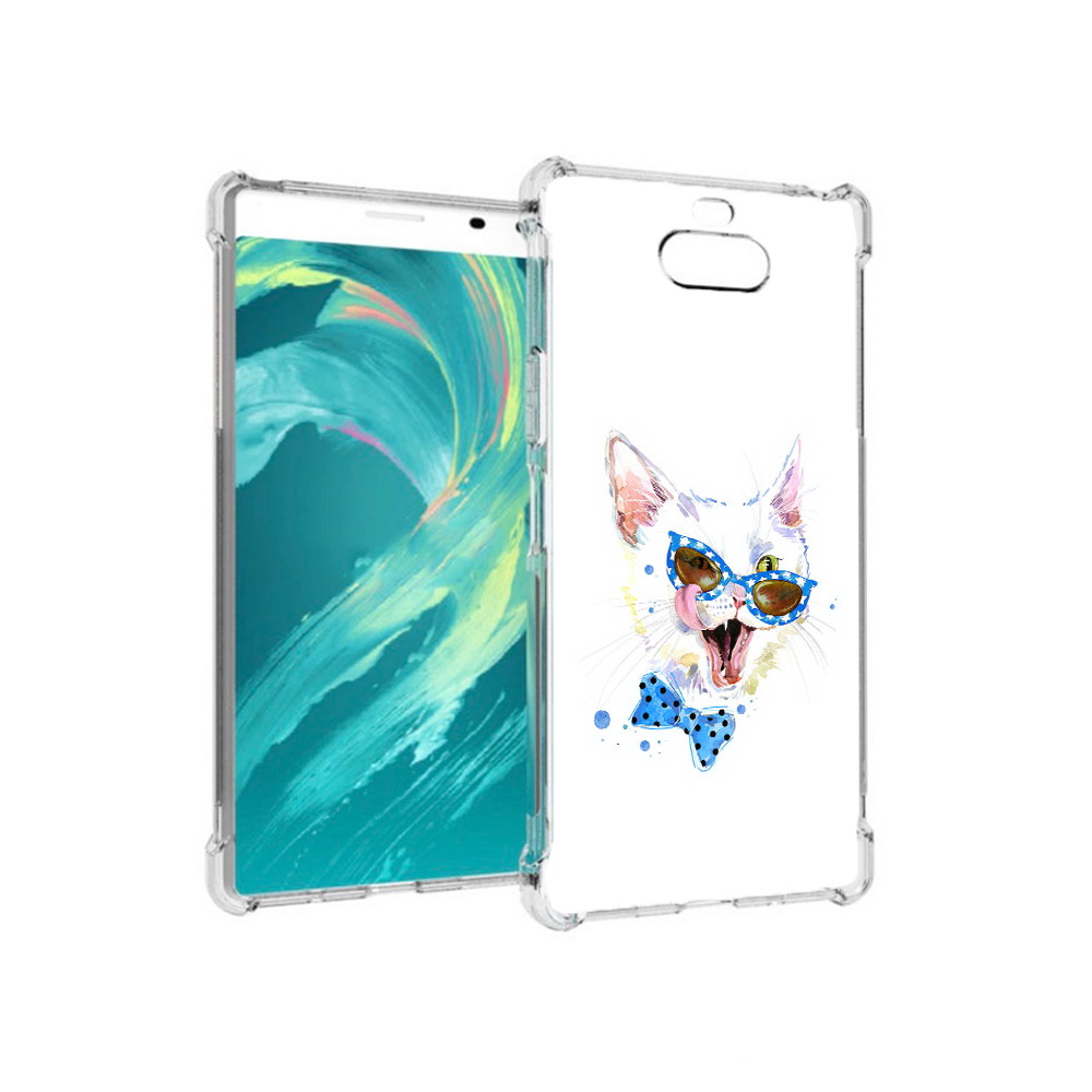 

Чехол MyPads Tocco для Sony 8 белый кот (PT140835.236.229), Прозрачный, Tocco