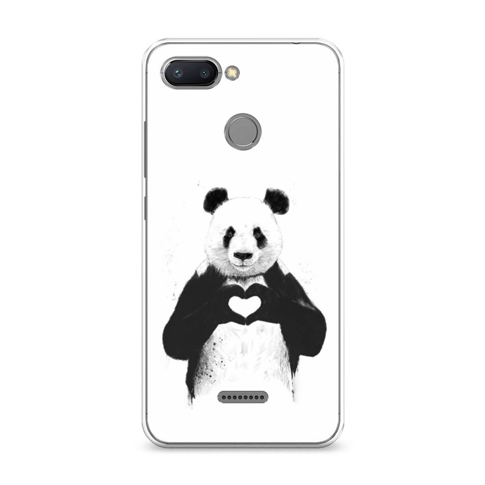 

Чехол Awog на Xiaomi Redmi 6 "Панда love", Разноцветный, 33850-10