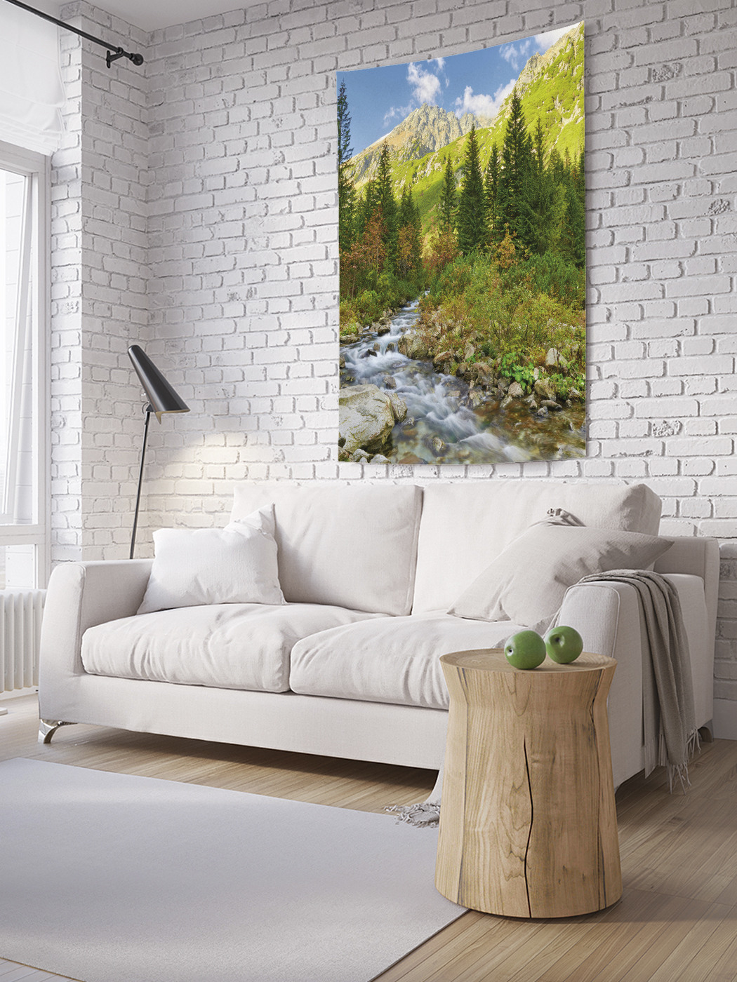 

Вертикальное фотопанно на стену JoyArty Горный ручей 150x200 см, Горный ручей