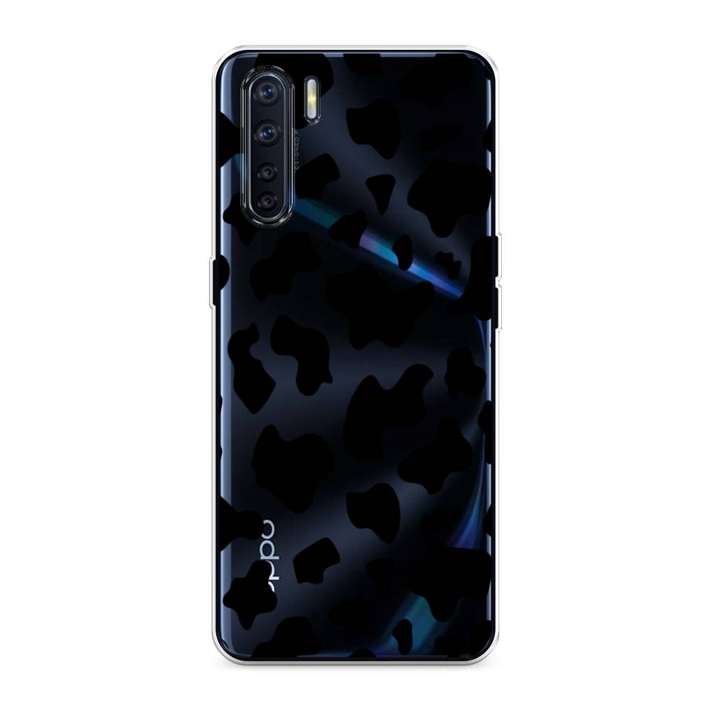 

Чехол Awog на Oppo A91/Reno 3 "Пятна коровы черные", Разноцветный, 254250-2