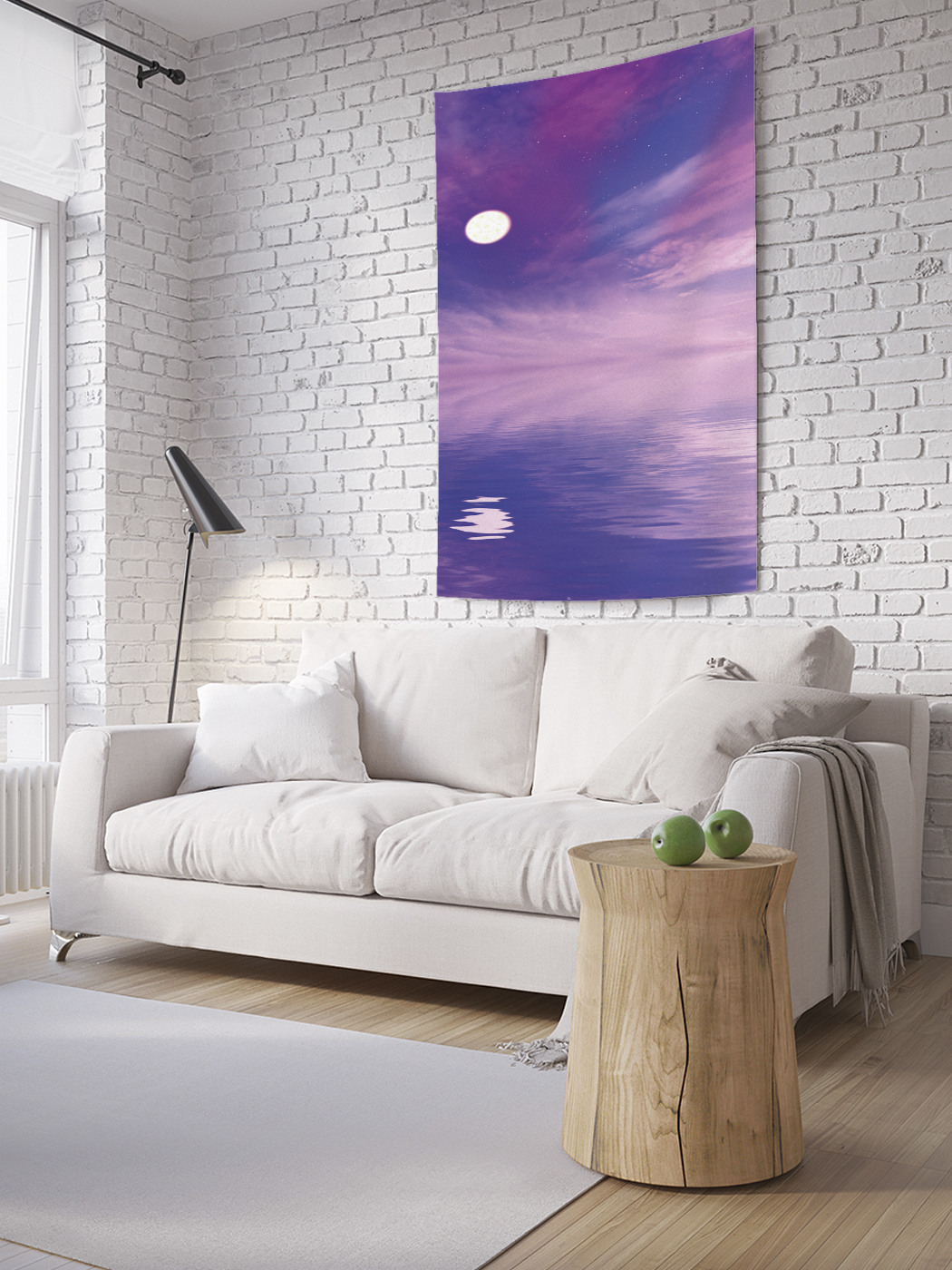 

Вертикальное фотопанно на стену JoyArty Отражение полнолуния 150x200 см, Отражение полнолуния