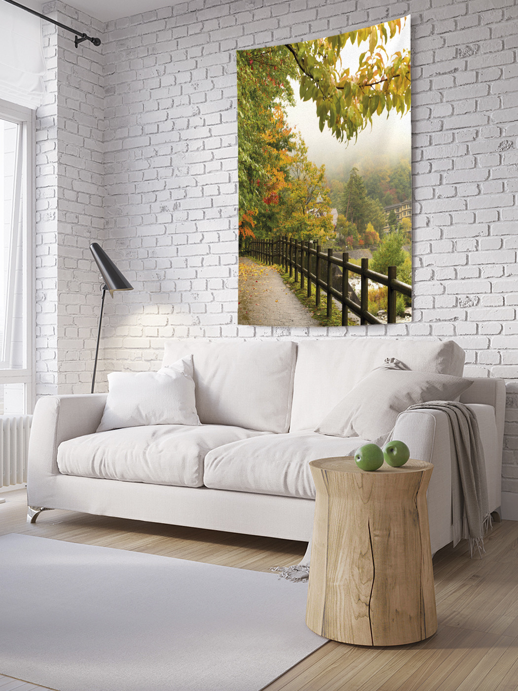 

Вертикальное фотопанно на стену JoyArty Осенняя дорога 150x200 см, Осенняя дорога