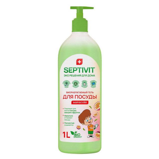 

Средство для мытья посуды Маракуйя Septivit Premium 1л