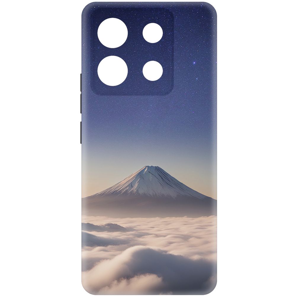 

Чехол-накладка Krutoff Soft Case Япония, Фудзияма для Poco X6 черный