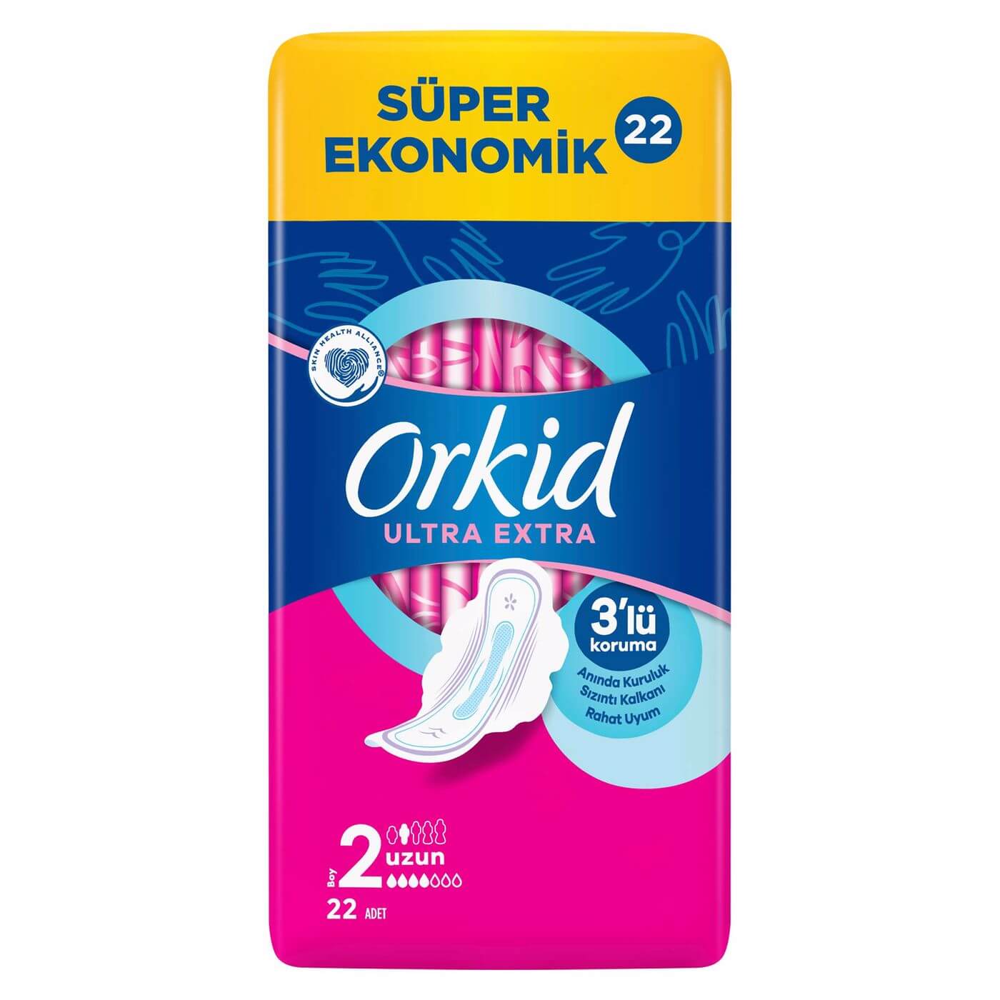 

Гигиенические прокладки Orkid Ultra Extra Long Super Economy, размер 2, 22 шт.