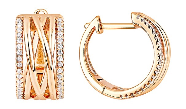 

Серьги из серебра Kari Jewelry 237597, фианит, 237597
