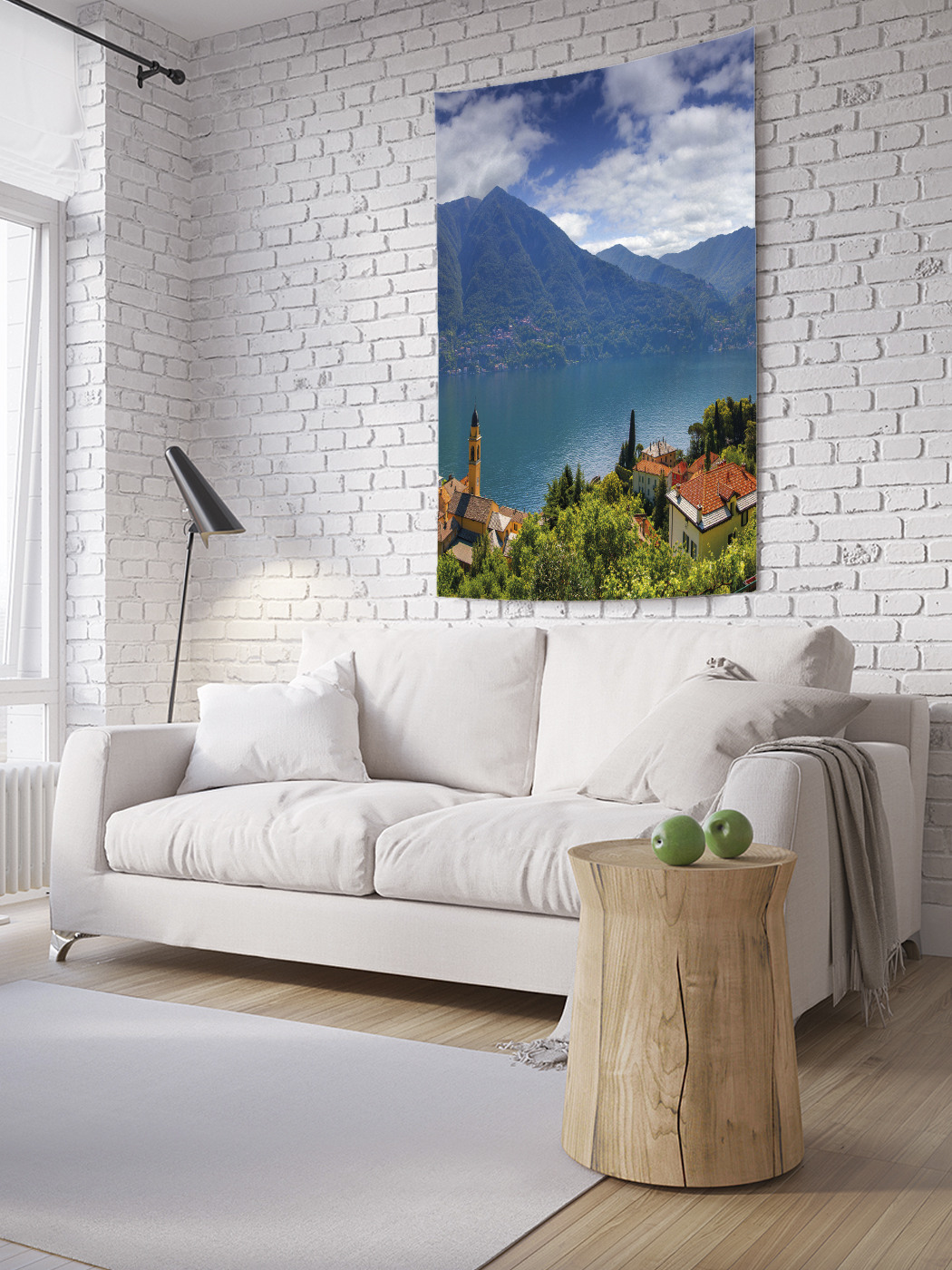 

Вертикальное фотопанно на стену JoyArty Озеро Комо 150x200 см, Озеро Комо