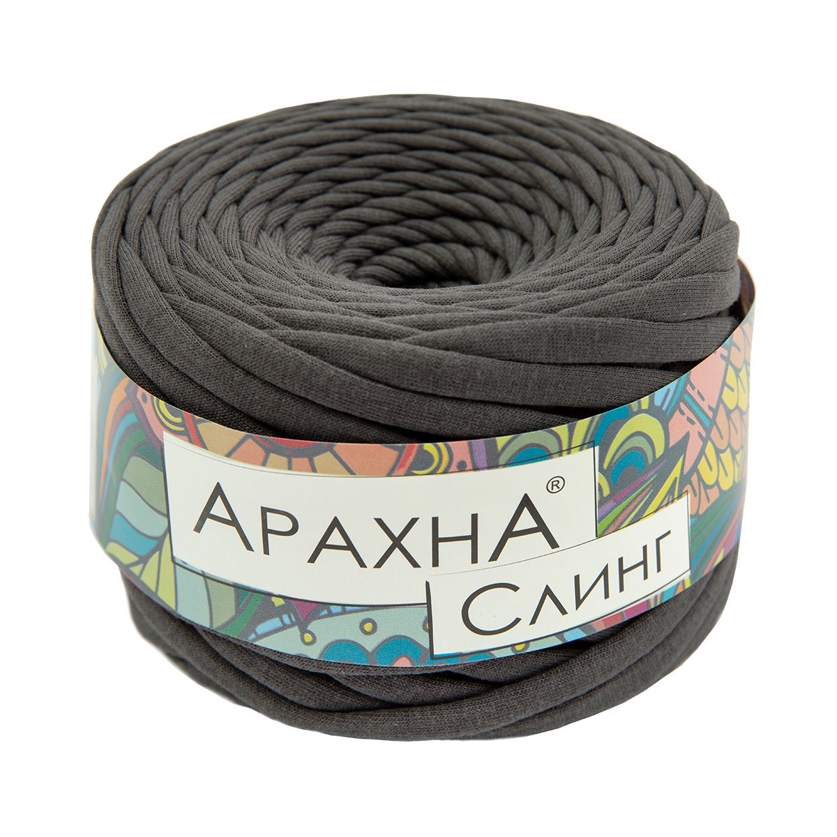 

Пряжа ARACHNA Sling 100% хлопок 6 шт, х 150 г, 50 м №50 темно-серый