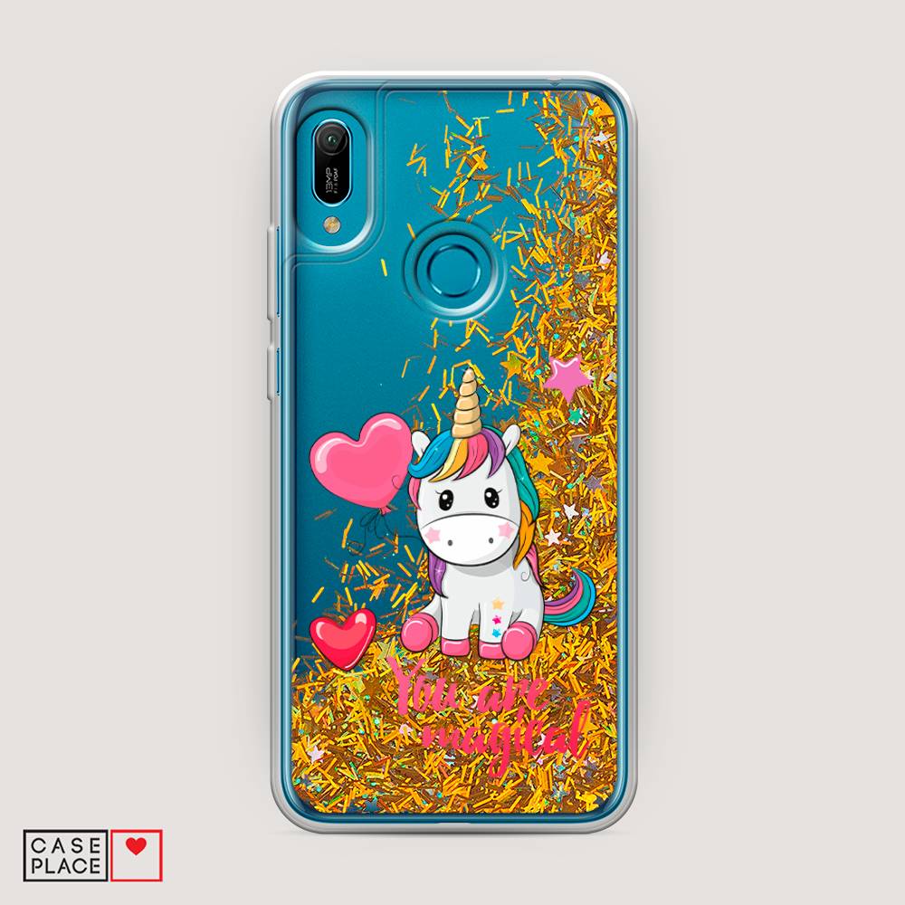 

Чехол Awog на Huawei Y6 2019 "Волшебная единорожка", Розовый;серый, 68690-1