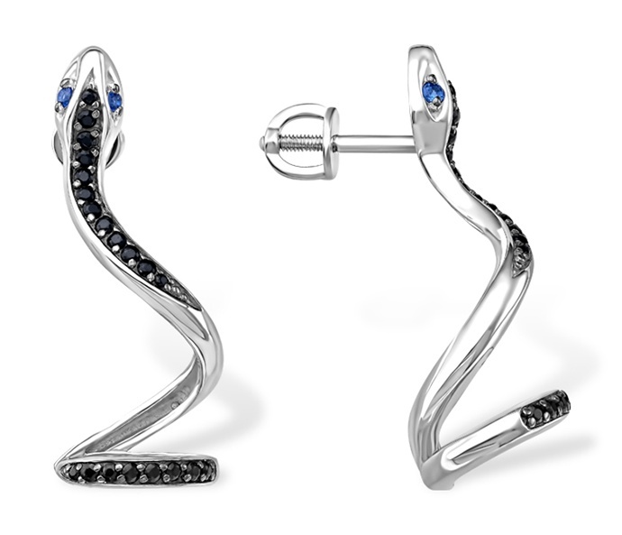 

Серьги из серебра Kari Jewelry 237513, фианит, 237513