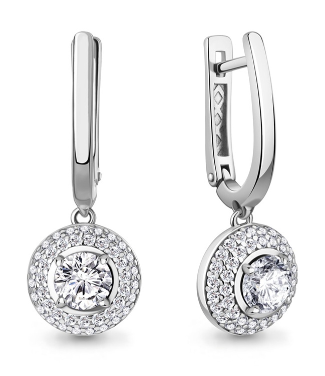 

Серьги из серебра Kari Jewelry 237511, фианит, 237511