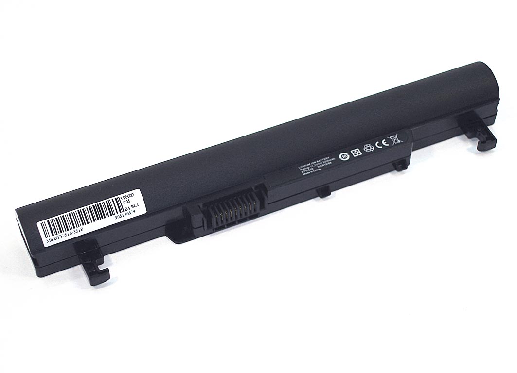 Аккумуляторная батарея для ноутбука MSI BTY-S16 (925T2008F) 11.1V 2600mAh OEM черная