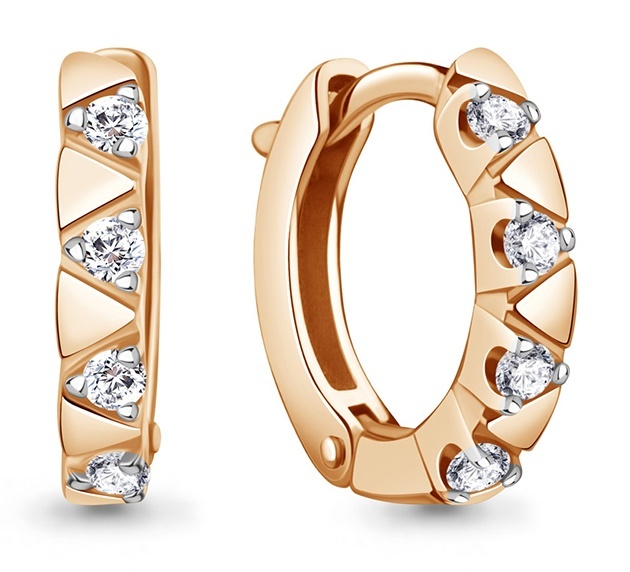 

Серьги из серебра Kari Jewelry 237502, фианит, 237502
