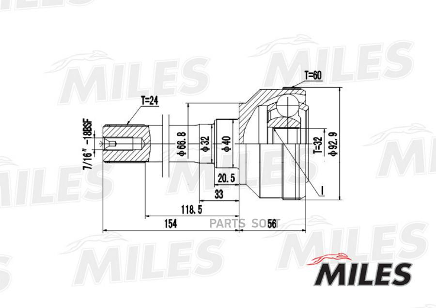 

Шрус land rover defender 90/110/range rover 2.5td-3.5 70-06 нар. +abs