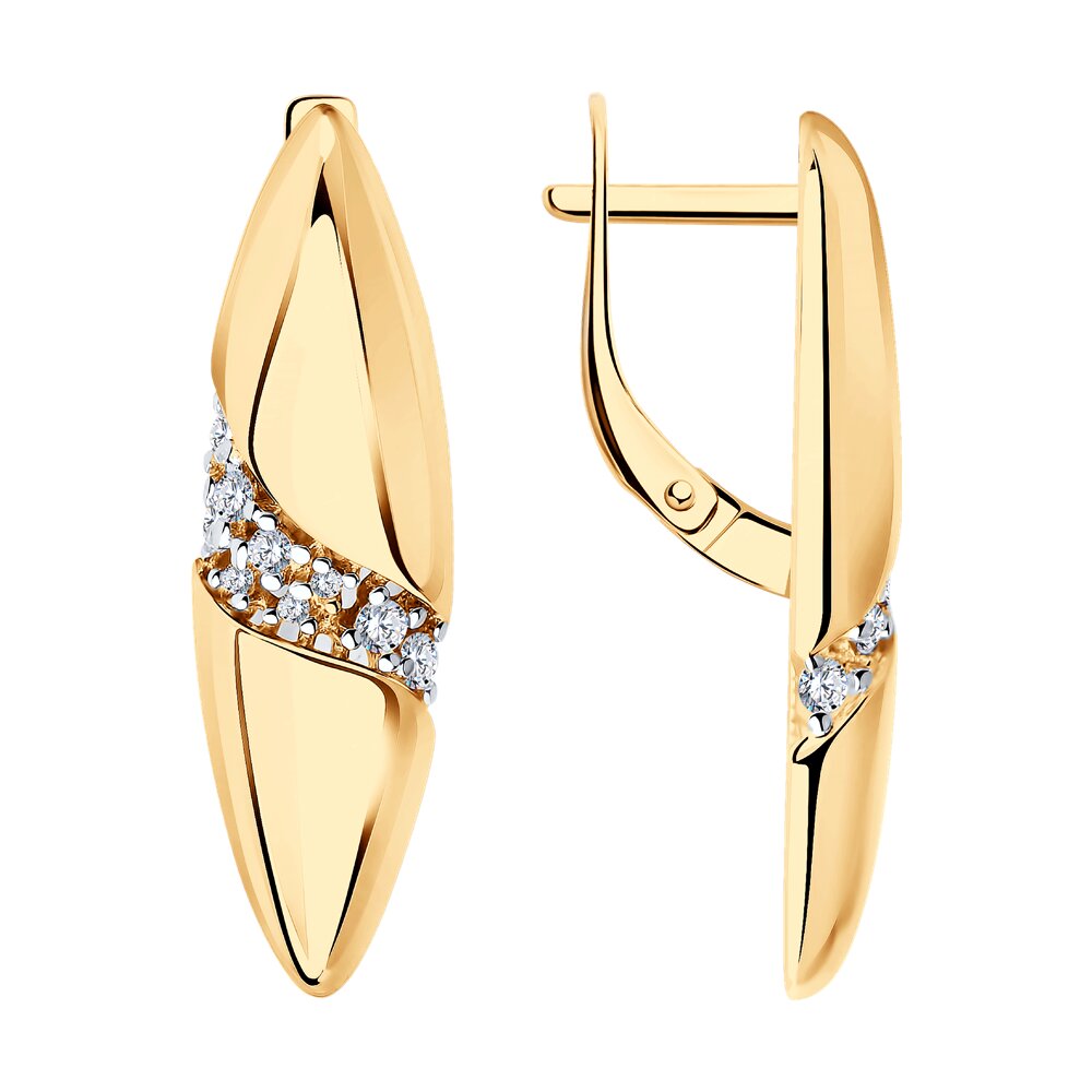 

Серьги из серебра Diamant 93-120-01466-1, фианит, 93-120-01466-1
