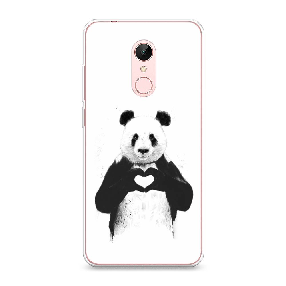 

Чехол Awog на Xiaomi Redmi 5 "Панда love", Разноцветный, 33050-10