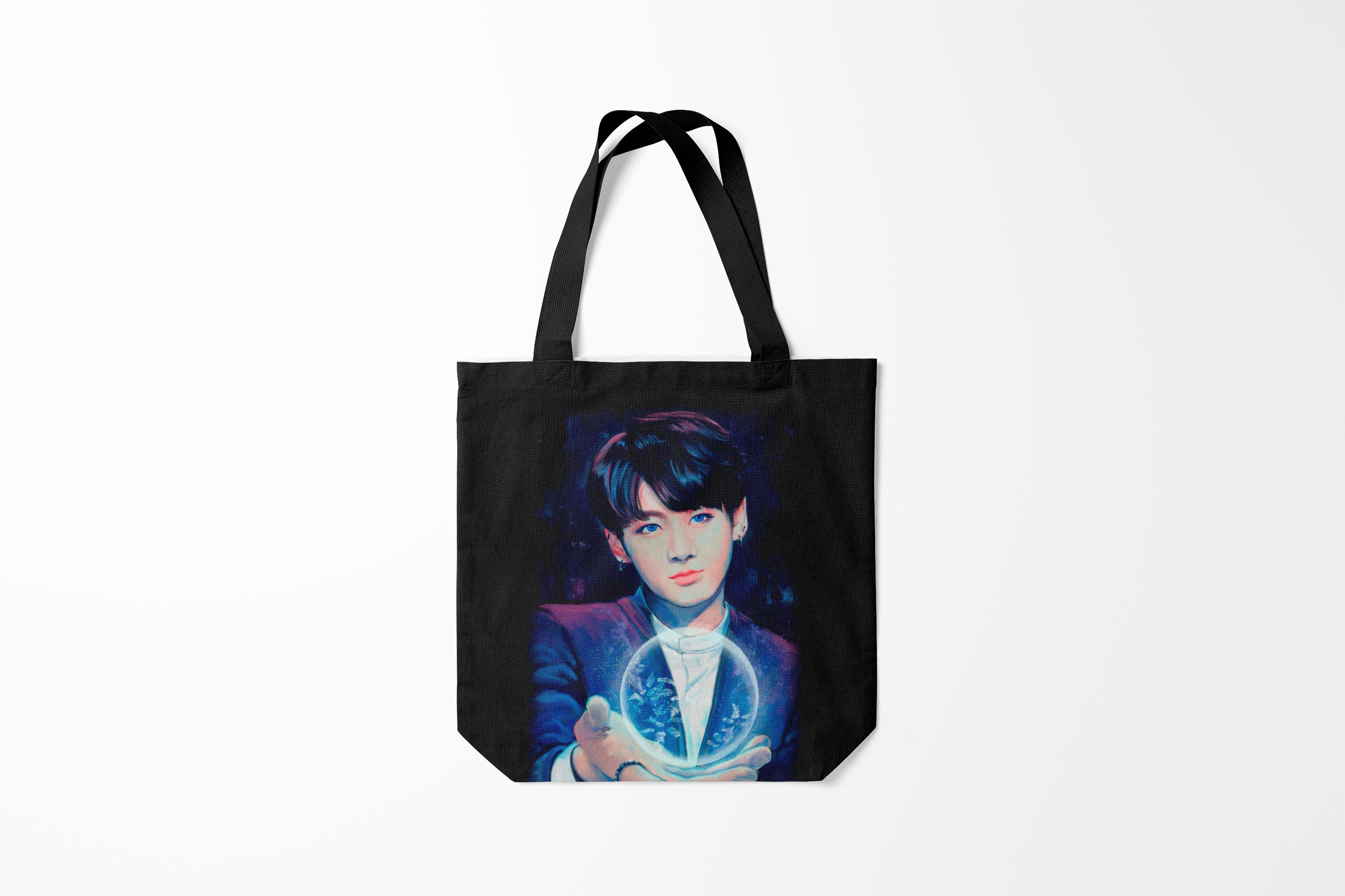 

Сумка шoппер унисекс Burnettie BTS, черный; розовый, BTS