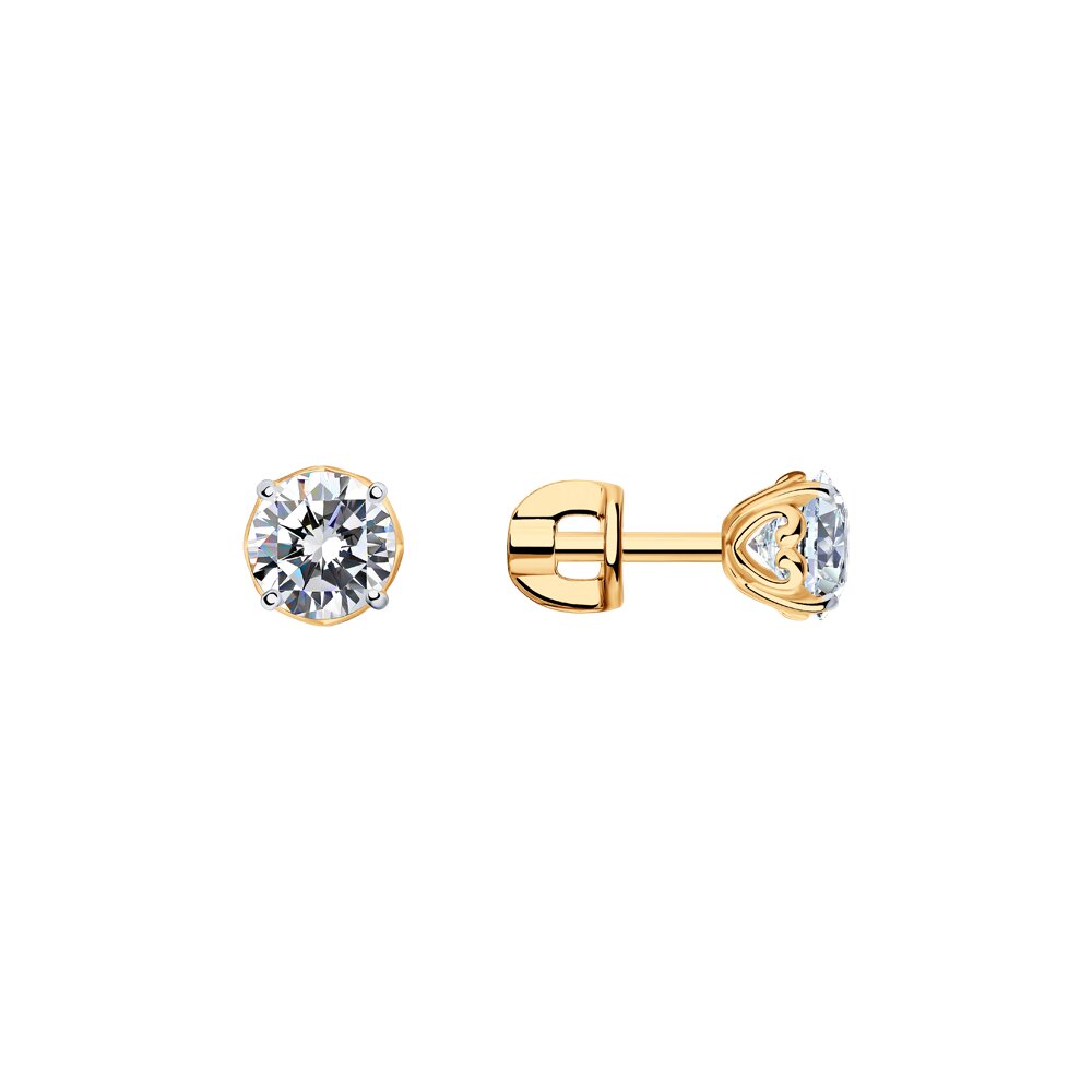 

Серьги пусеты из серебра SOKOLOV 93022260, фианит, 93022260