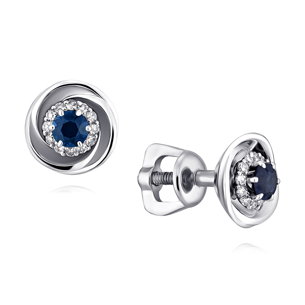 

Серьги из белого золота с сапфиром/бриллиантом ADAMAS 2154823/01-А511Д-432, 2154823/01-А511Д-432